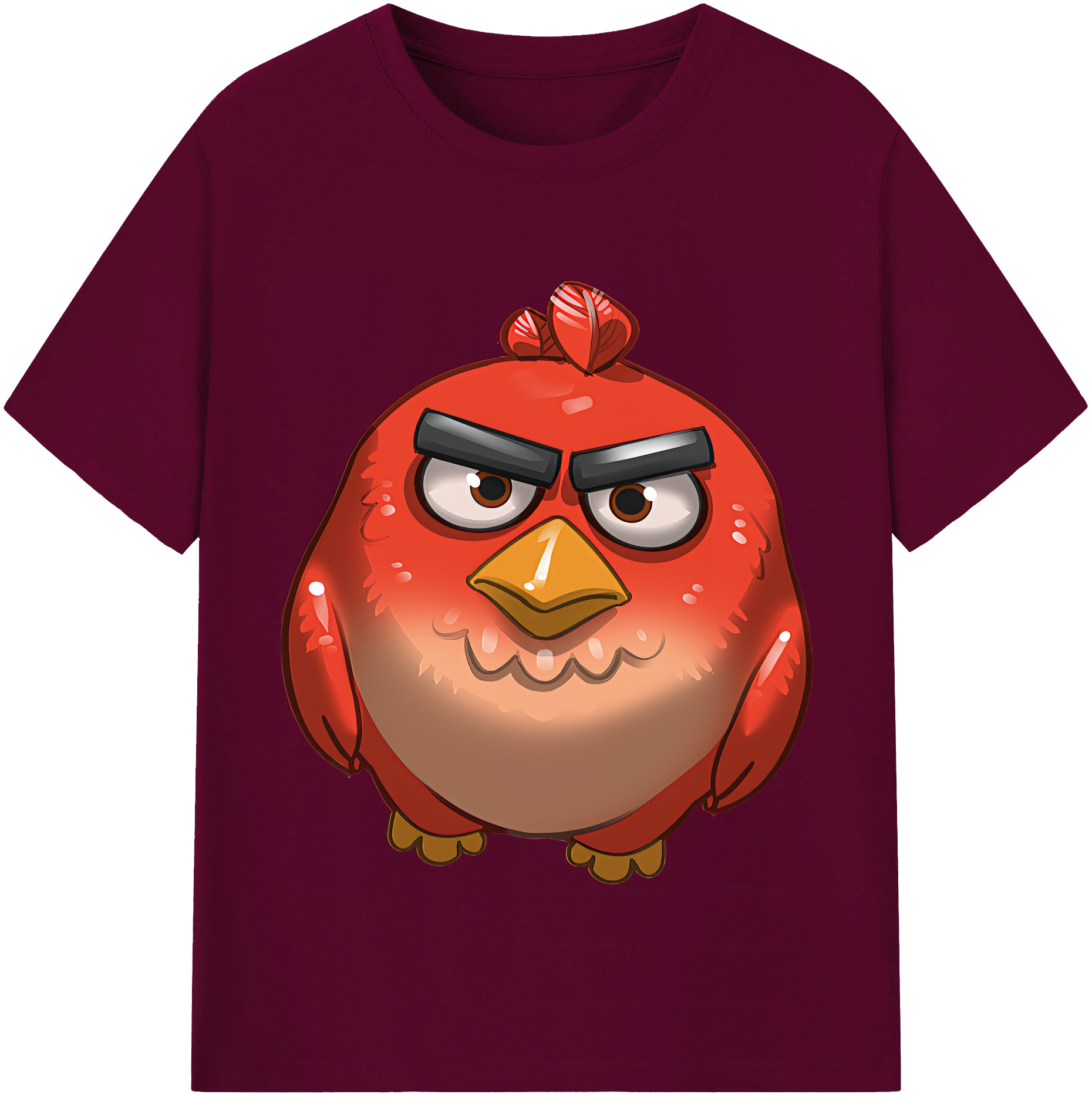 （画像用） Angry Birds アングリーバード レディースカジュアルプリントTシャツ（綿100％）